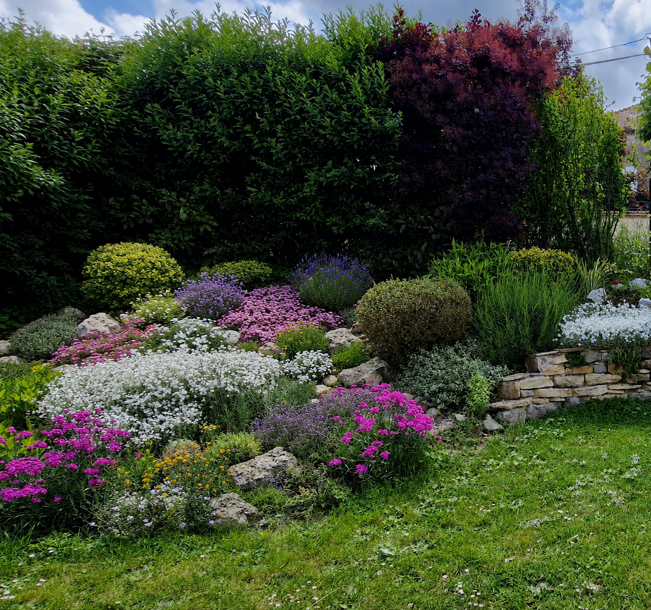 Création de rocaille